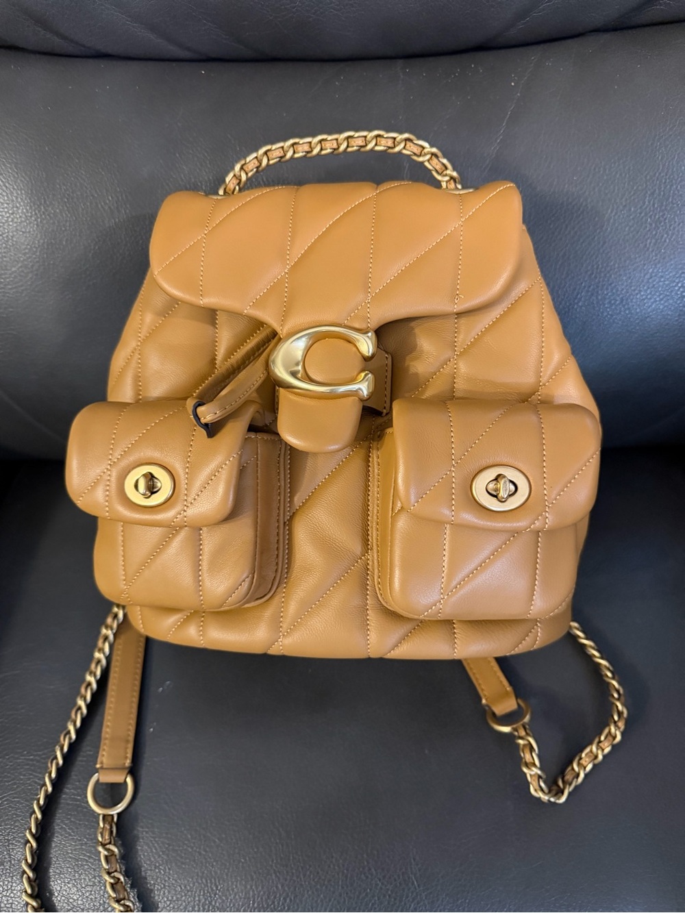 Brand New Coach Tabby Backpack With Pillow Quilting